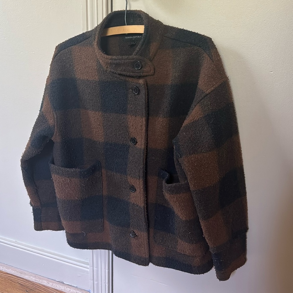 Banana republic women’s brow plaid jacket S